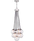 Que 9-Light Pendant Chrome