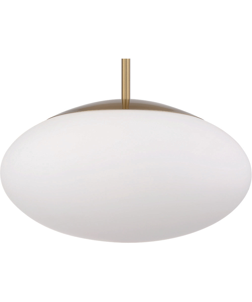 Gaze 1-Light Pendant Satin Brass