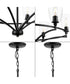 Parkhurst 6-Light New Traditional Clear Glass Chandelier Light Matte Black