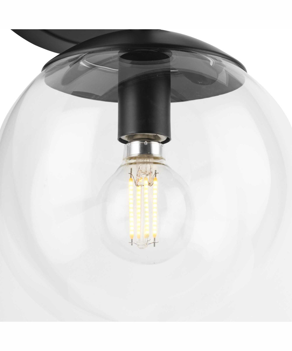 Atwell 2-Light Mid-Century Modern Wall Sconce Matte Black