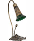 16" High Stained Glass Pond Lily Accent Lamp
