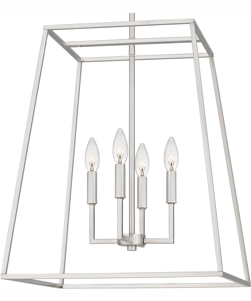 Prescott Large 4-light Pendant Brushed Nickel