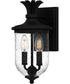 Havana Small 2-light Outdoor Wall Light Earth Black