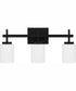 Wilburn Large 3-light Bath Light Matte Black