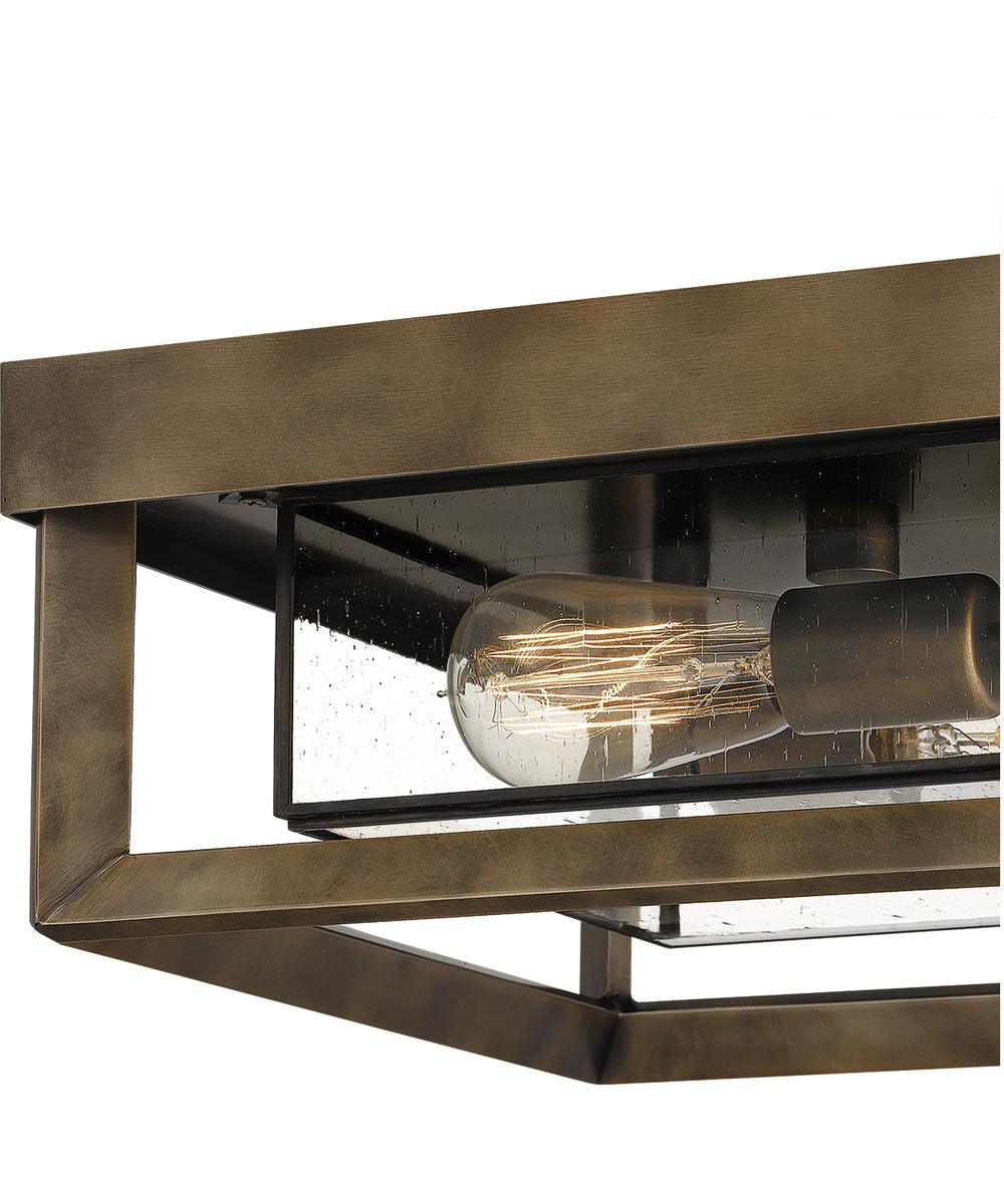 Infinger 2-light Semi Flush Mount Statuary Bronze