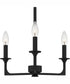 Prescott Medium 3-light Chandelier Matte Black