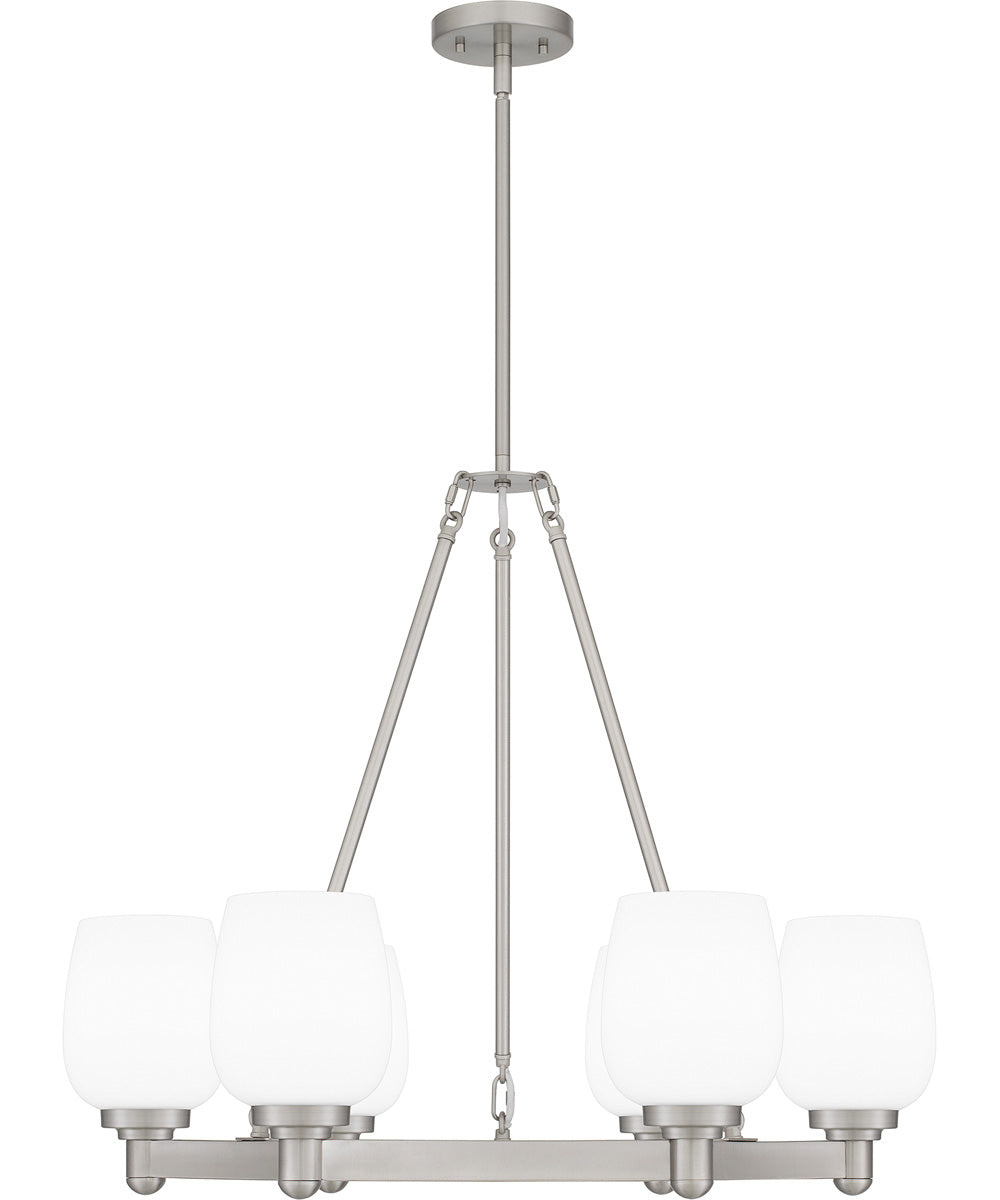 Penning 6-light Chandelier Brushed Nickel