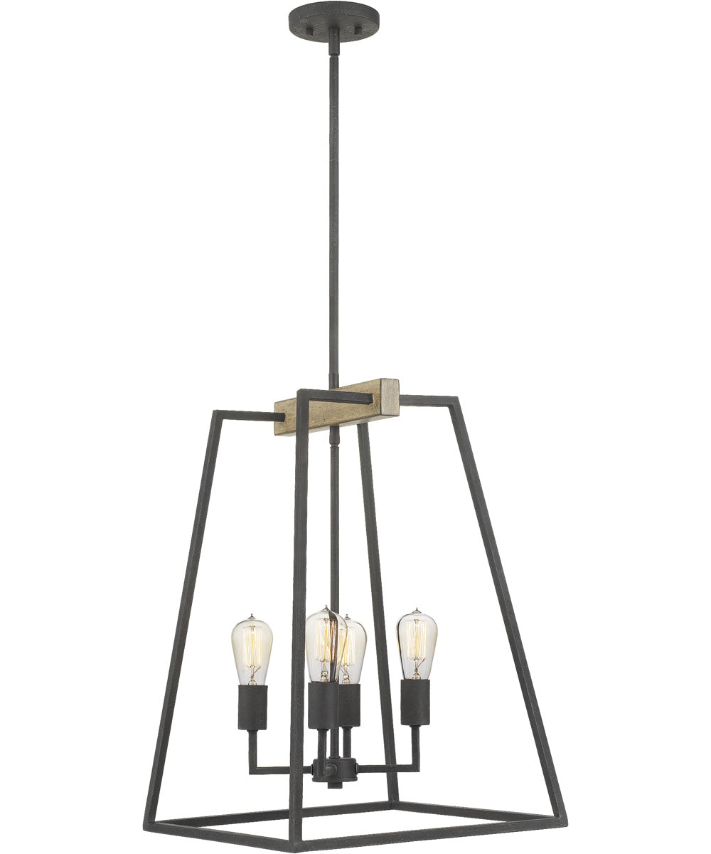 Brockton 4-light Pendant Grey Ash