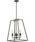 Brockton 4-light Pendant Grey Ash