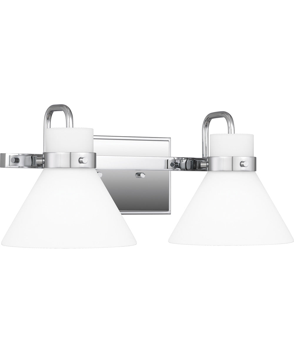 Regency Medium 2-light Bath Light Polished Chrome