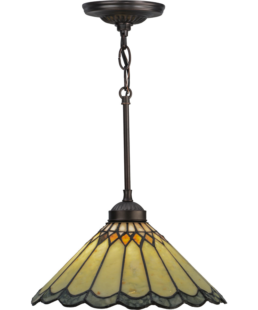 12"W Carousel Jadestone Pendant