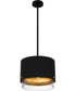 Elio Small 3-light Mini Pendant Matte Black