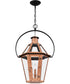 Burdett Large 3-light Outdoor Pendant Light Aged Copper