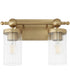 Tamara Day's Lee Boulevard 2-light Bath Vanity Light Aged Brass