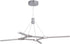 37"W Horizon 8-Light LED Chandelier Chrome