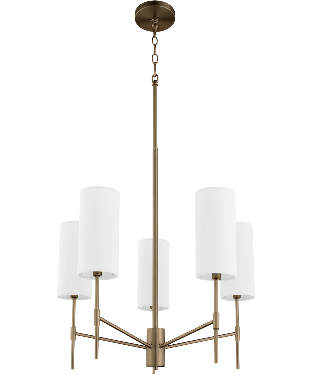 Hamilton 5-light Chandelier Dark Brass