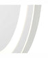 Captarent 22x28 in. Oval Illuminated Integrated LED Modern Mirror White