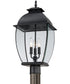 Bain Large 3-light Outdoor Post Light Mystic Black