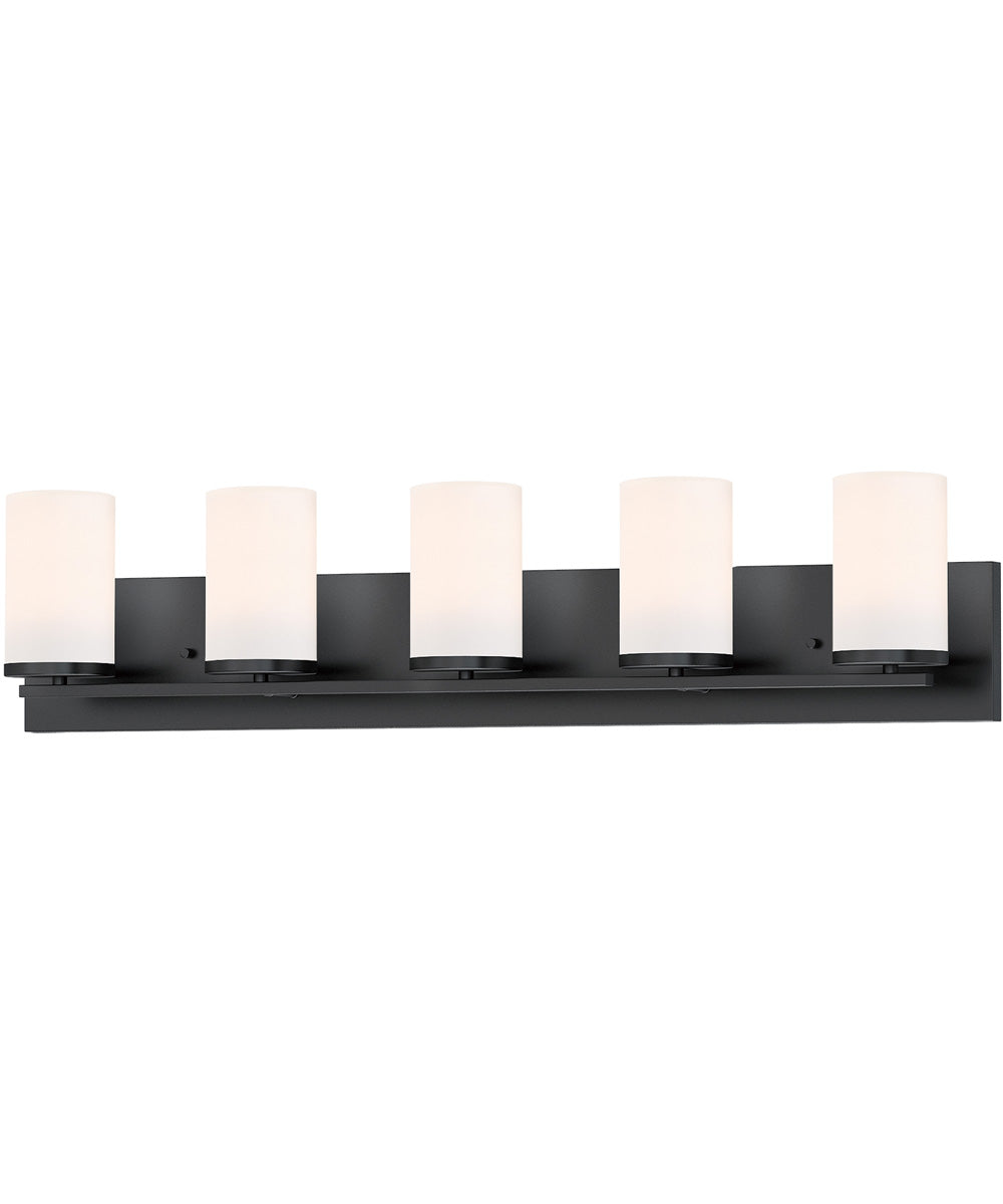 Lateral 5-Light Bath Vanity Black