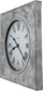 32"H Bathazaar Wall Clock Aged White and Gray