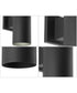 5" Outdoor Up/Down Wall Cylinder Black