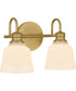 Hinton Medium 2-light Bath Light Aged Brass