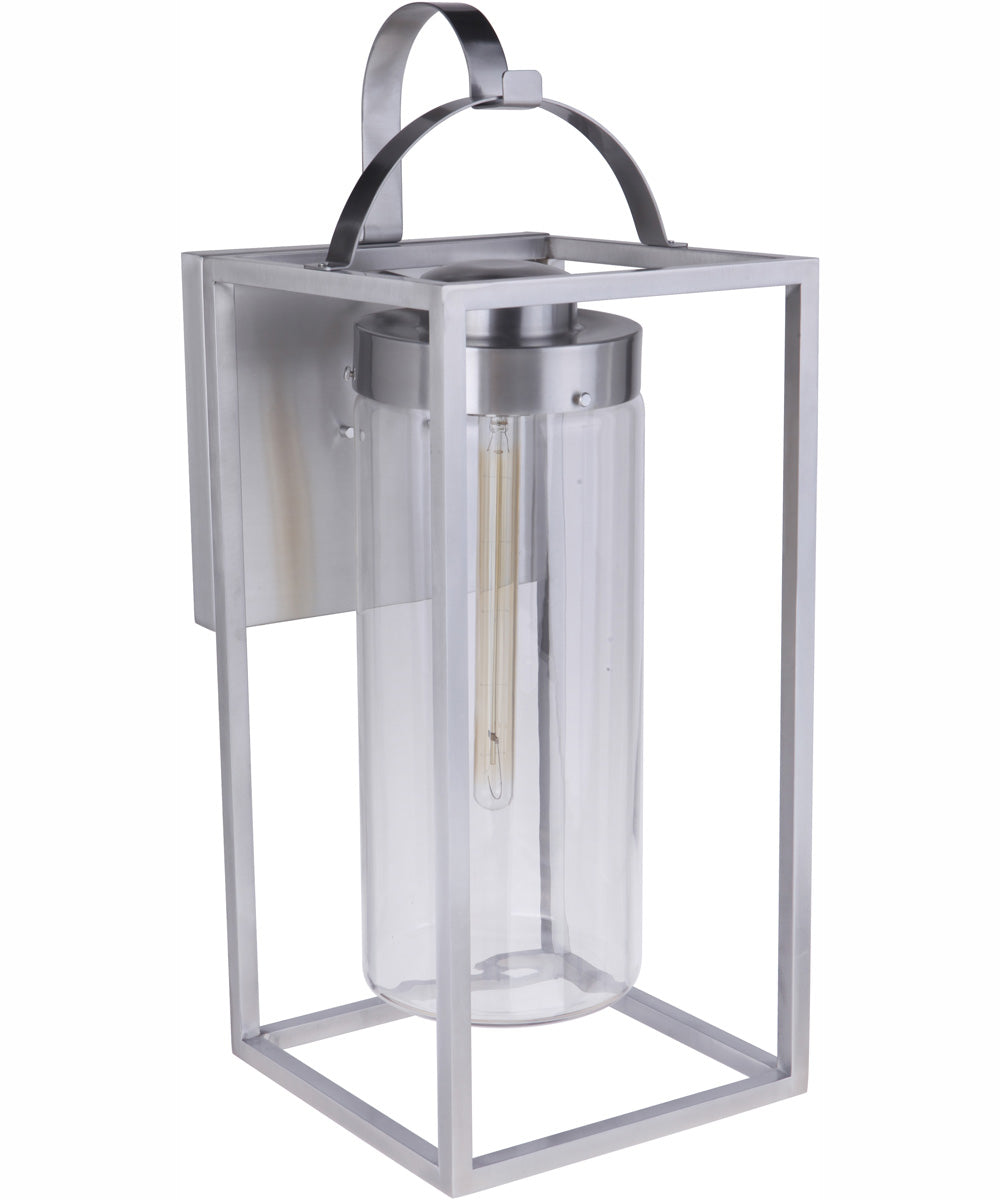Neo 1-Light Outdoor Wall Lantern Satin Aluminum
