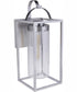 Neo 1-Light Outdoor Wall Lantern Satin Aluminum
