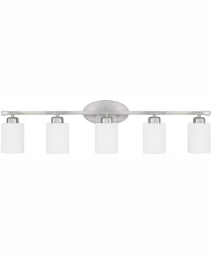 Dixon 5-Light Vanity Brushed Nickel