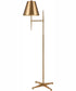 Otus 65'' High 1-Light Floor Lamp - Aged Brass