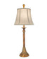 34"H Polished Honey Brass Signature by Stiffel Buffet Lamp, 3-Way