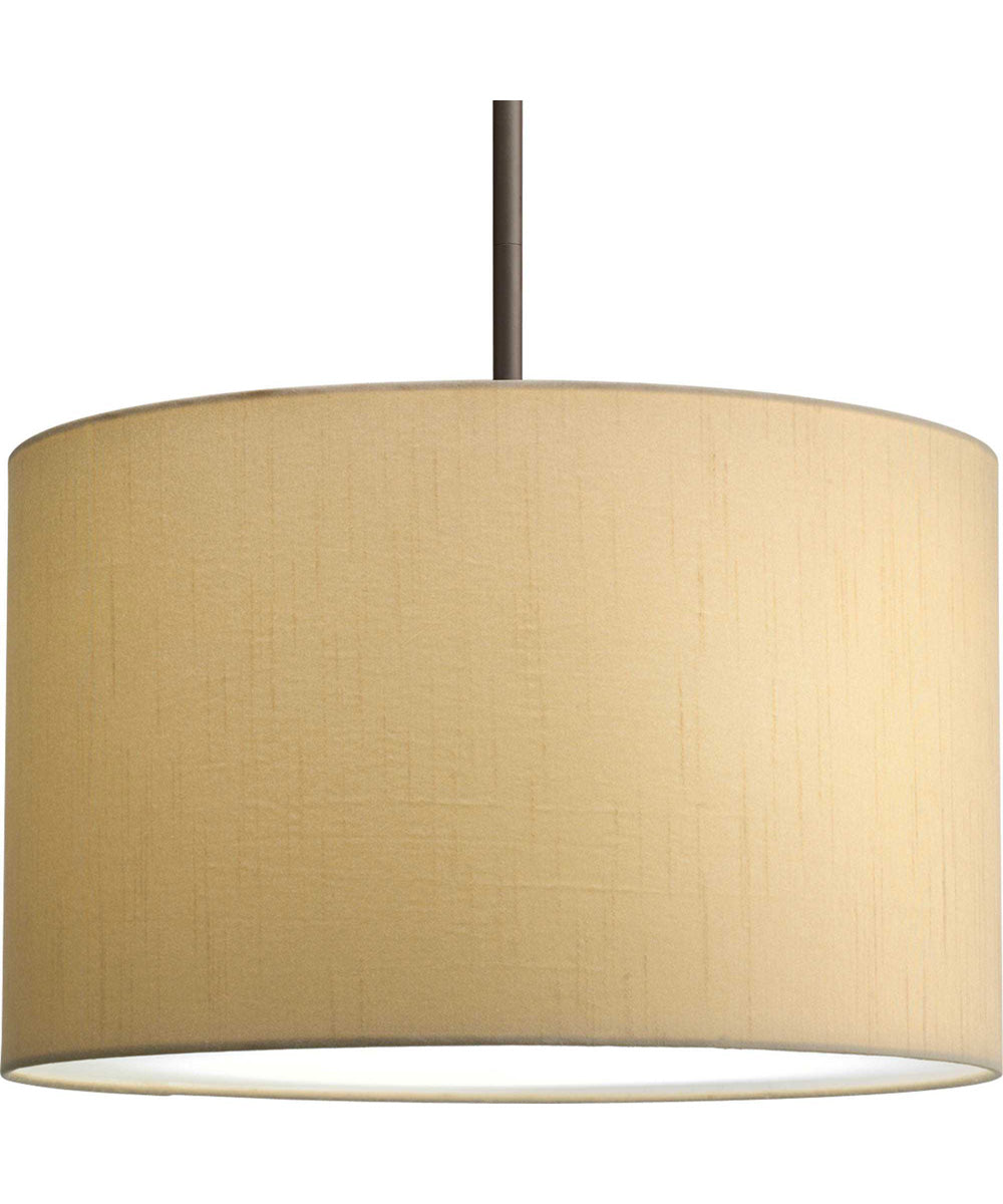 Markor 16" Drum Shade for Use with Markor Pendant Kit Beige Silk