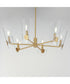 Armory 6-Light Chandelier Natural Aged Brass