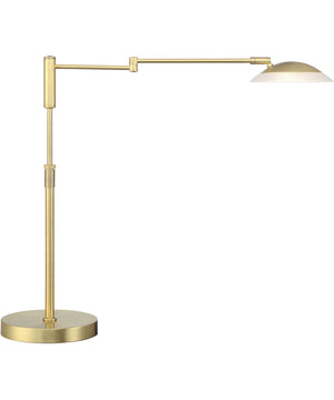Meran Turbo LED Table Lamp Satin Brass