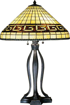 30"H Greek Key Table Lamp.605