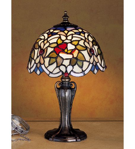 13"H Renaissance Rose Accent Lamp