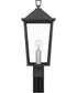 Stoneleigh Large 1-light Outdoor Post Light  Coastal Armour Aluminum Mottled Black