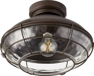 13"W Windmill 1-light LED Ceiling Fan Light Kit Oiled Bronze