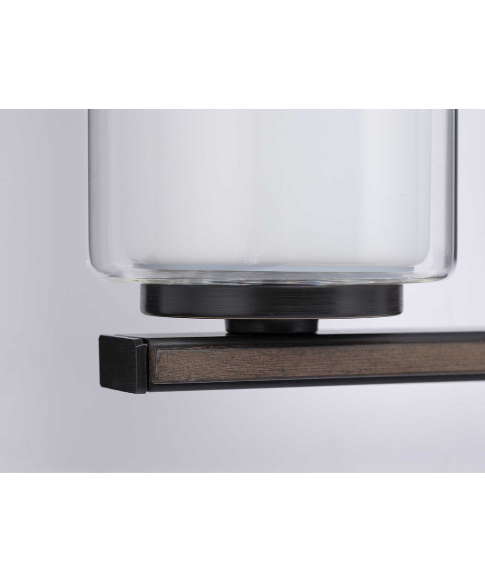 Mast 4-Light Clear Glass Coastal Bath Vanity Light Antique Bronze