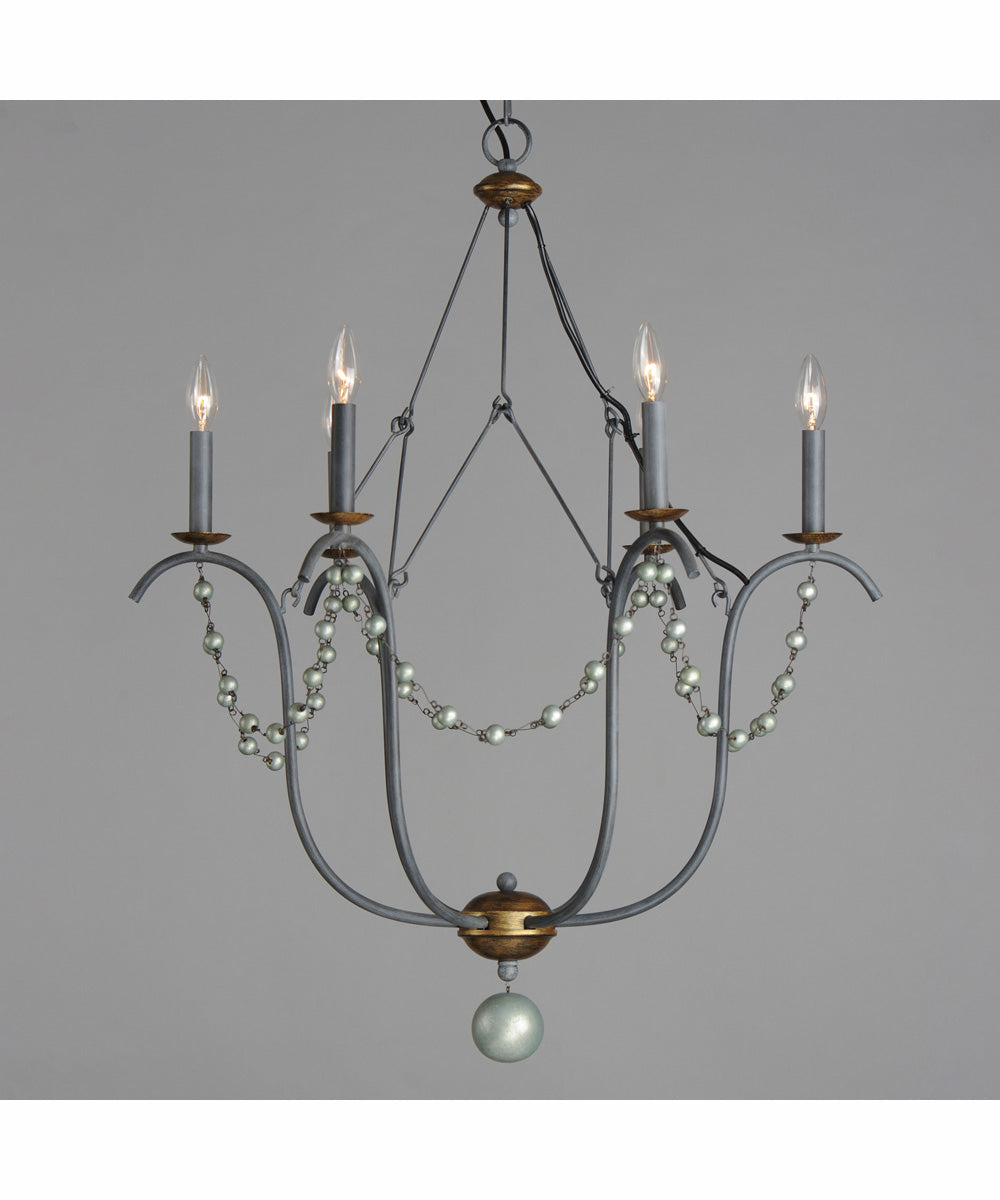 Formosa 6-Light Chandelier Golden Noir
