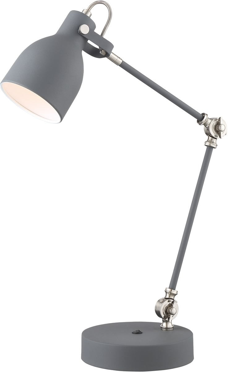 27"H Kalle 1-light Desk Lamp Grey