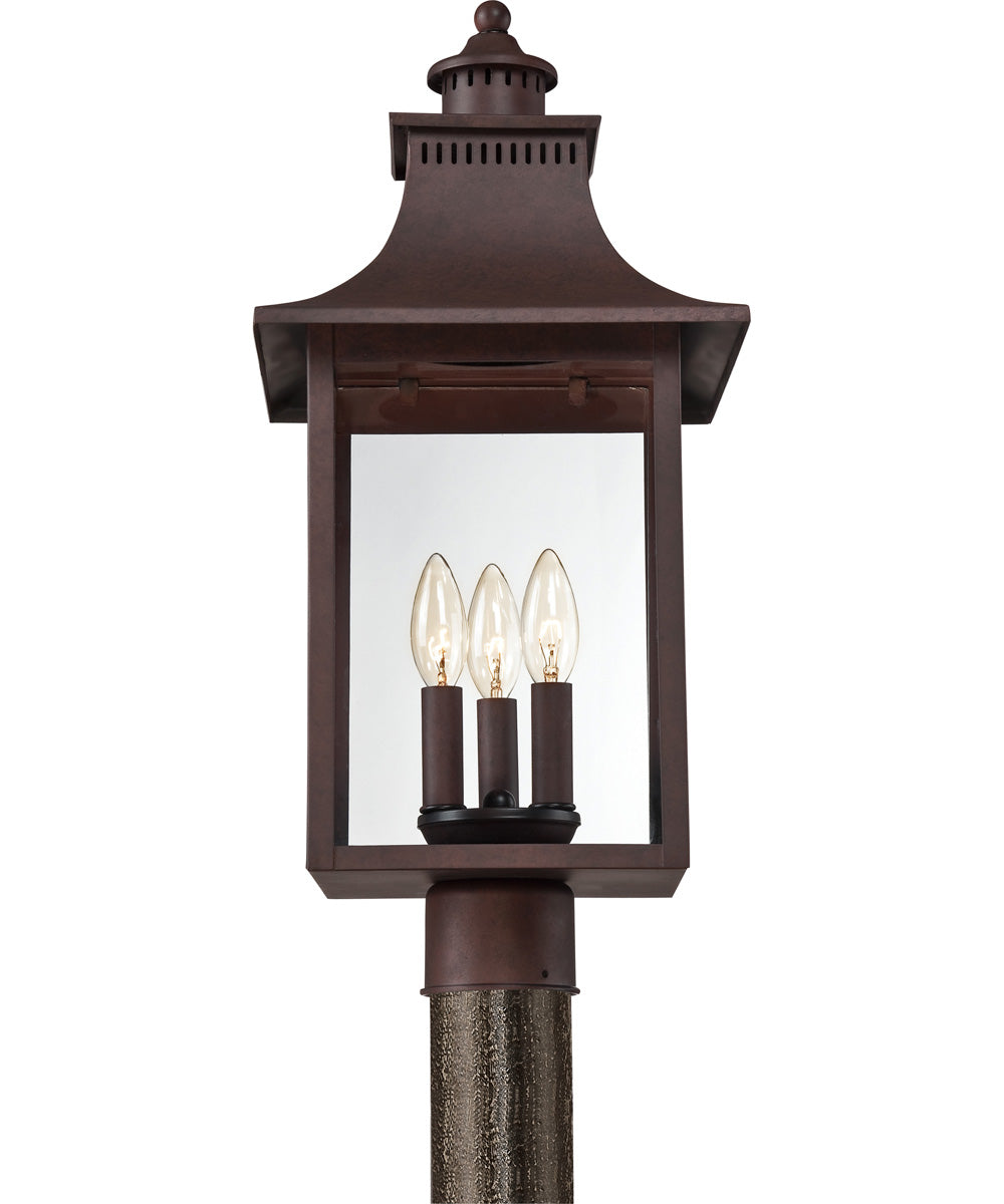 Chancellor Large 3-light Outdoor Post Light Copper Bronze