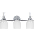 Milk 3-Light Bath Vanity Polished Chrome