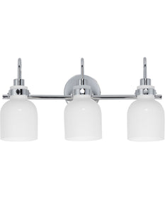 Milk 3-Light Bath Vanity Polished Chrome
