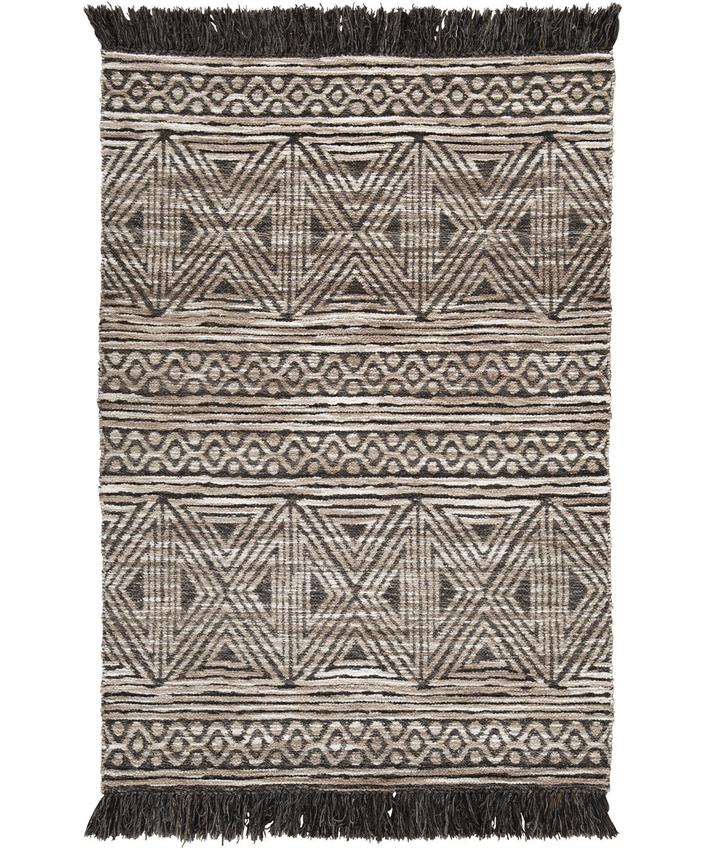 5'x'7' Kylin Medium Rug Taupe/Charcoal/White