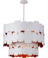 Sabrina 9-Light Pendant Matte White / Gold Luster
