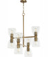 Relo 8-light Chandelier Dark Brass