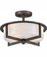 Baxley 3-Light Medium Semi-Flush Mount in Black Oxide