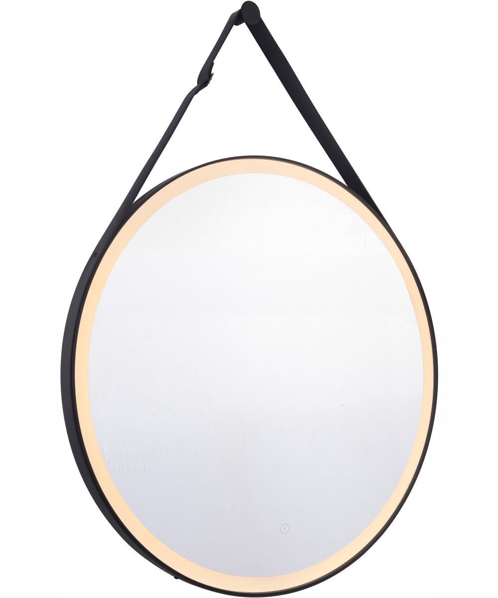 LED Lighted Mirror 1-Light Mirror Flat Black