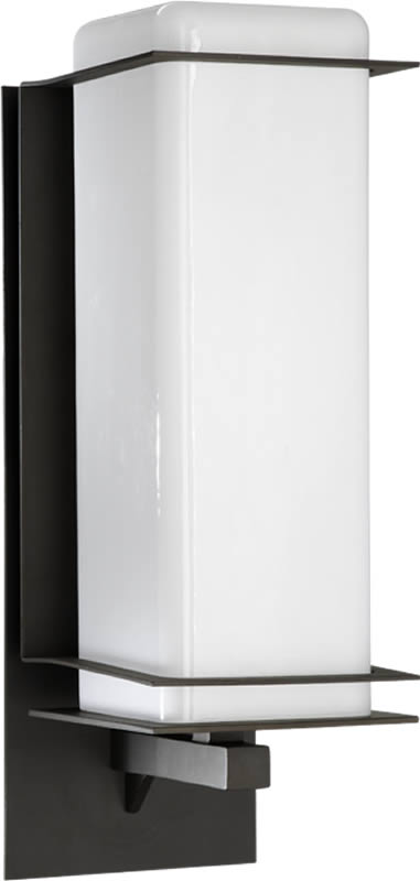 21"h Balboa 1-Light Outdoor Wall Lantern Oiled Bronze